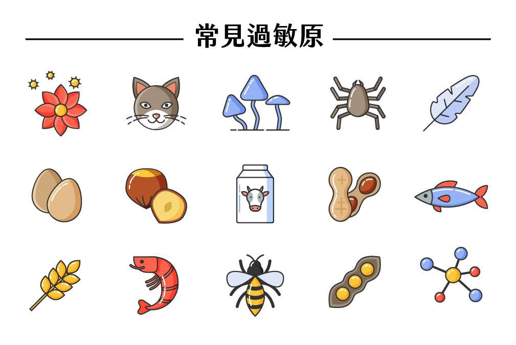 常見過敏原 urticaria allergy