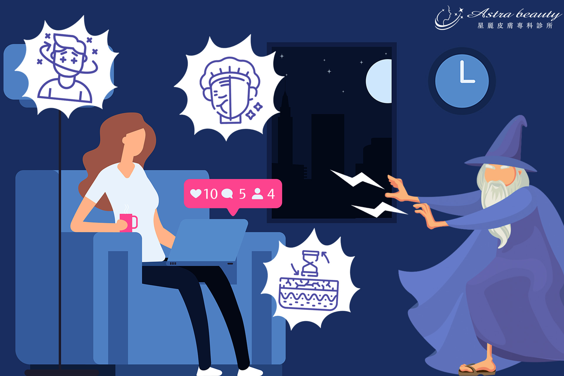 熬夜對皮膚的傷害