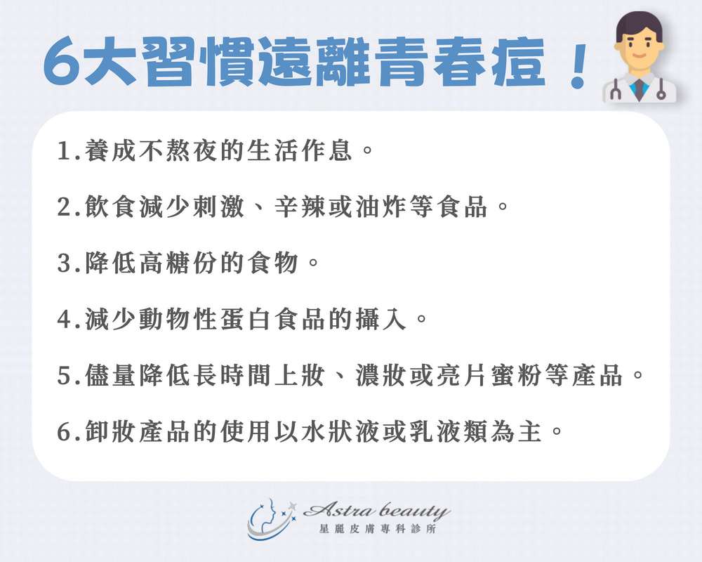 台南皮膚科推薦【星麗皮膚科】消青春痘，口服A酸、痘痘針治療